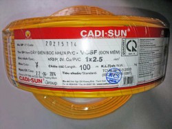 Dây điện Cadisun, dây đơn mềm VCSF 1x2.5