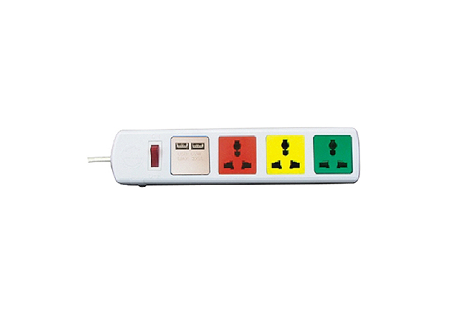 Ổ cắm kéo dài đa năng có cổng sạc USB 5V-1A (3D32WNUSB) Ổ cắm kéo dài đa năng có cổng sạc USB 5V-1A (3D32WNUSB)