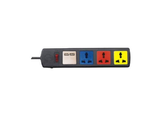 Ổ cắm kéo dài đa năng có cổng sạc USB 5V-1A (4D32NUSB) Ổ cắm kéo dài đa năng có cổng sạc USB 5V-1A (4D32NUSB)