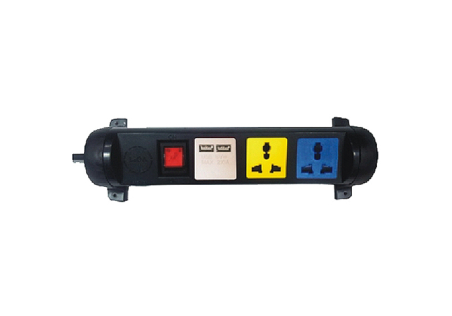 Ổ cắm k&eacute;o d&agrave;i đa năng xoay c&oacute; cổng sạc USB 5V-1A (3D32N2XUSB)