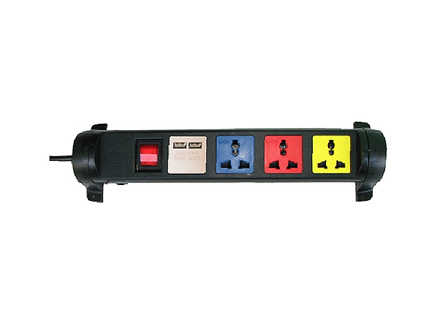 Ổ cắm k&eacute;o d&agrave;i đa năng xoay c&oacute; cổng sạc USB 5V-1A (4D32N2XUSB)