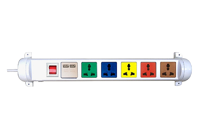 Ổ cắm kéo dài đa năng xoay có cổng sạc USB 5V-1A (6D32WN2XUSB) Ổ cắm kéo dài đa năng xoay có cổng sạc USB 5V-1A (6D32WN2XUSB)