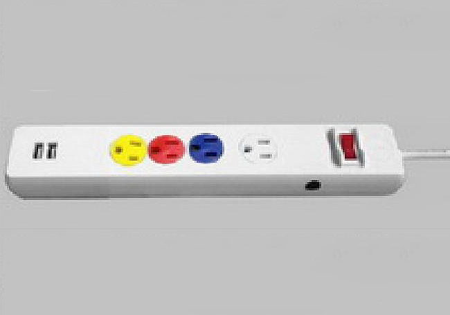 Ổ cắm k&eacute;o d&agrave;i ti&ecirc;u chuẩn Mỹ - Nhật c&oacute; 2 cổng USB 5V - 1A (4UBCW)