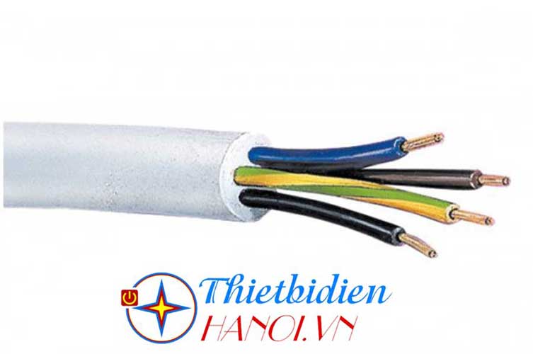 dây điện Trần Phú - dây tròn đặc 4 ruột Vcm 4x1.5