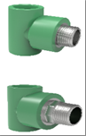Tê ren ngoài loại II (phụ kiện PP-R) màu xanh lá, dn50×1-1/2＂