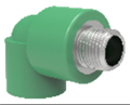 Cút ren ngoài loại I (phụ kiện PP-R) màu xanh lá, dn32X1/2＂