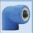 Cút ren trong loại I (phụ kiện PP-R) màu xanh dương, dn20×1/2＂