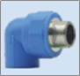 Cút ren ngoài loại I (phụ kiện PP-R) màu xanh dương, dn25×3/4＂