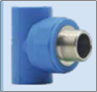 Tê ren ngoài loại I (phụ kiện PP-R) màu xanh dương, dn25×3/4＂