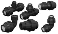Cút ren trong (phụ kiện kết nối nhanh PP), màu đen, dn25x3/4&amp;quot;