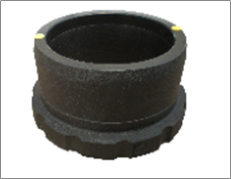 Đầu bích hàn điện (phụ kiện PE), 1.6MPa, màu đen, dn63