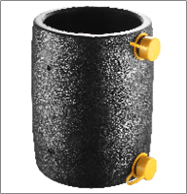 Măng sông hàn điện trở loại mới (phụ kiện PE) 1.6MPa, màu đen, dn50