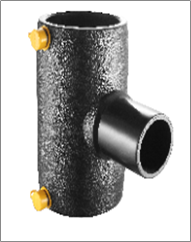 Tê giảm hàn điện trở (phụ kiện PE), 1.6MPa, màu đen, dn110x63