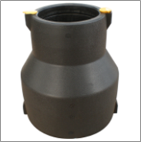 Côn thu hàn điện trở (phụ kiện PE), 1.6MPa, màu đen, dn250x110