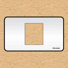 Công tắc ổ cắm Sino - Mặt 1 mô đun cỡ trung - CA1X/M