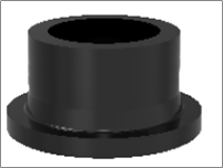 Mặt bích hàn đối đầu PE, SDR17, 1.0MPa, màu đen, dn75
