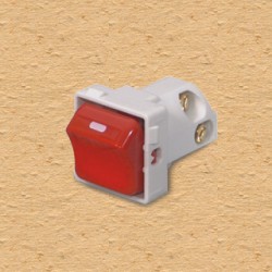 Công tắc 1 chiều 10A nắp màu đỏ rực - S19/1/2MGR 