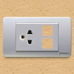 Ổ cắm đơn 3 chấu 16A với 2 lỗ - S18AUE/XX