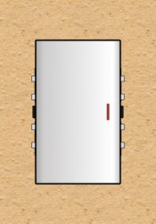 Công tắc 2 chiều cỡ lớn có đèn báo - SCM/NL