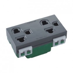 Ổ CẮM ĐÔI CÓ DÂY NỐI ĐẤT WEV1592H