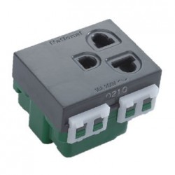 Ổ CẮM ĐƠN CÓ DÂY NỐI ĐẤT VÀ MÀN CHE WEV1181H