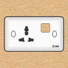 Ổ cắm đa năng có màn che với 1 lỗ  - S198AM/X