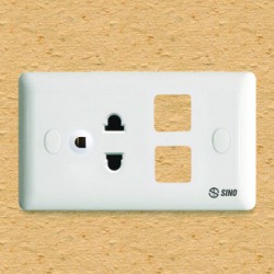 Ổ cắm đơn 3 chấu 16A với 2 lỗ - S198EXX(S198EXXV)