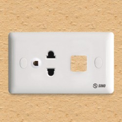 Ổ cắm đơn 3 chấu 16A với 1 lỗ - S198EX(S198EXV)