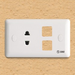 Ổ cắm đơn 2 chấu 16A với 2 lỗ - S198XX(S198XXV)