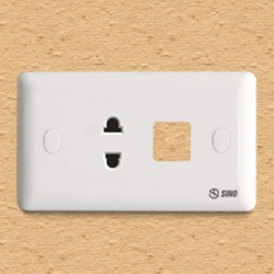 Ổ cắm đơn 2 chấu 16A với 1 lỗ - S198X(198XV)