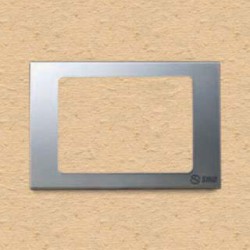 Ổ cắm công tắc Sino - Viền đơn màu xám bạc - S68GXL/V