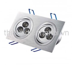 Đèn Led âm trần Comet 2x3x1W/ L165 W91 H45 (CM211-2x3D)