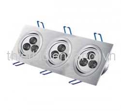 Đèn Led âm trần Comet 3x3x1W/ L250 W91 H45 (CM211-3x3W)