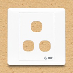 Công tắc ổ cắm Sino - Mặt 3 lỗ - S983/X