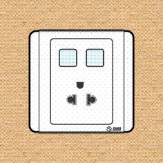 Ổ cắm đơn 3 chấu 16A với 2 lỗ - S66UE/XX