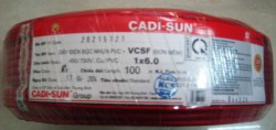 Dây điện Cadisun, dây đơn mềm VCSF 1x6.0