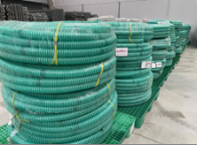 Ống gân nhựa màu xanh lá dn76X5.0 32M