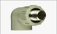 Cút ren ngoài loại I(phụ kiện PP-R) màu xám dn20X1/2