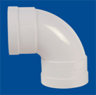 Cút uPVC thoát nước màu trắng  dn32