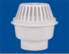 Phễu thu nước mưa hình tròn (ống thoát sàn mái) phụ kiện thoát nước PVC-U màu trắng dn110.