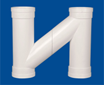 Cút nối chữ H thoát nước dn110×75×110 , màu trắng
