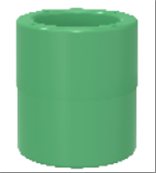 Măng sông (phụ kiện PP-R) màu xanh lá, dn40