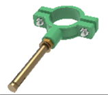 Kẹp ống loại I kèm vít nở (phụ kiện PP-R) màu xanh, dn50