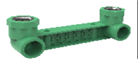 Cút đôi ren trong (phụ kiện PP-R) màu xanh lá, dn20x1/2&amp;quot;