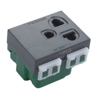 Ổ CẮM ĐƠN CÓ DÂY NỐI ĐẤT VÀ MÀN CHE WEV1181H