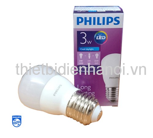 B&oacute;ng Led Bulb Gen 6 cao cấp (Mini Bulb) Philip 3W (LED 230V/P45/250Lm) ch&iacute;nh h&atilde;ng, gi&aacute; tốt nhất
