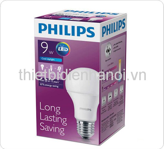 Bóng đèn LED BULB Gen 6 Cao Cấp (Dòng cao cấp) Philips 9W (LED 230V/A60/806lm)