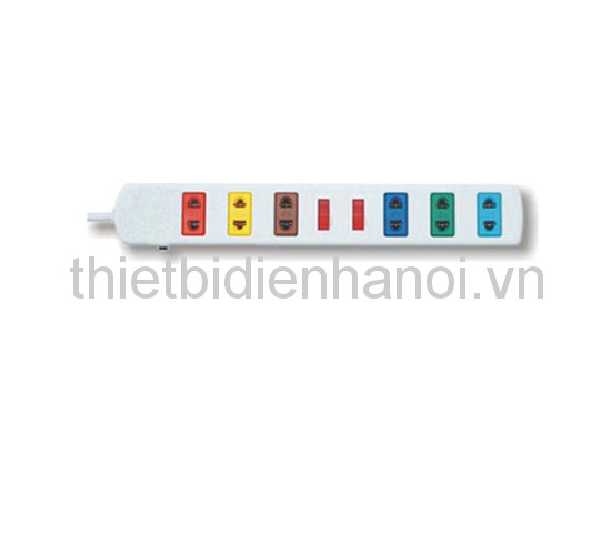Ổ cắm kéo dài phổ thông, bảo vệ quá tải bằng CB (6S5W)