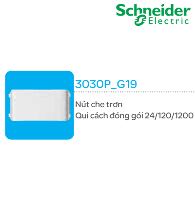 Nút che trơn thương hiệu Schneider (3030P_G19)